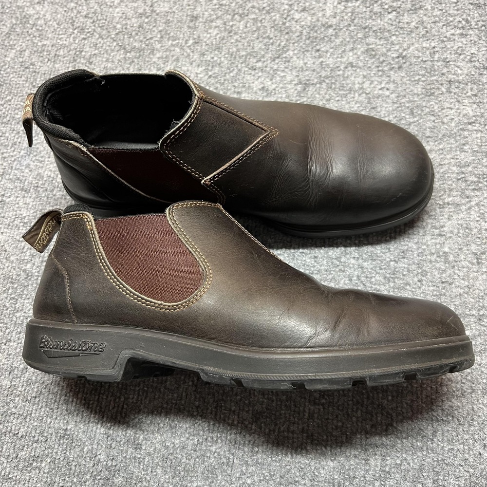 Blundstone Chelsea Boots Men's UK 9.5 US10 Brown Leather Slip On Ankle Round Toe